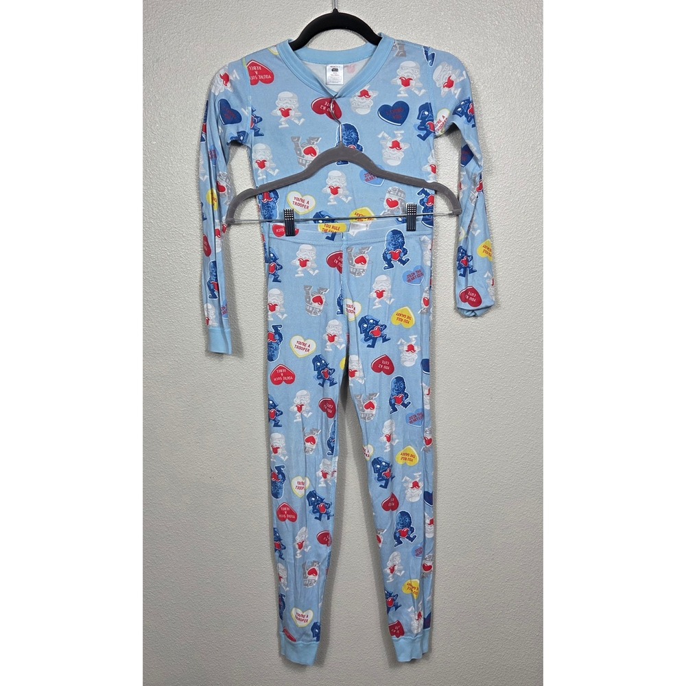 Hanna Andersson Star Wars Valentine Pajamas Kids Size 10 140 Organic Cotton